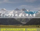 逗号CMS多网站发布文章（网站发布）