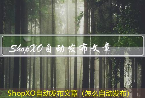 ShopXO