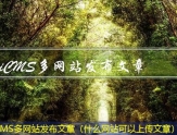 iCMS多网站发布文章（什么网站可以上传文章）